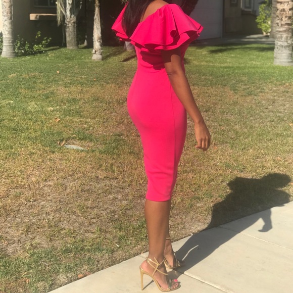 Fuschia Midi Dress - Picture 2 of 2